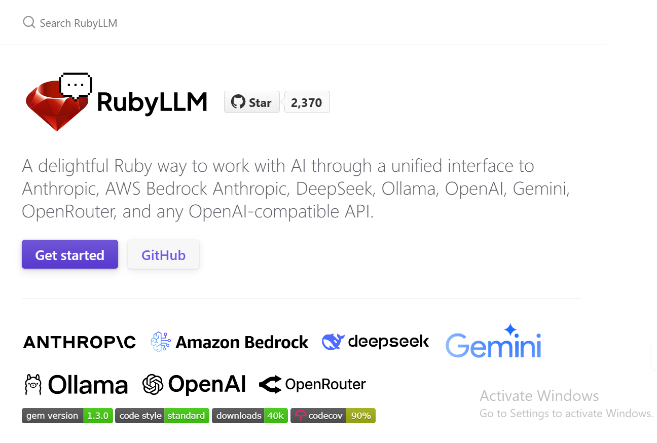 RubyLLM — Unified AI Interface for Ruby